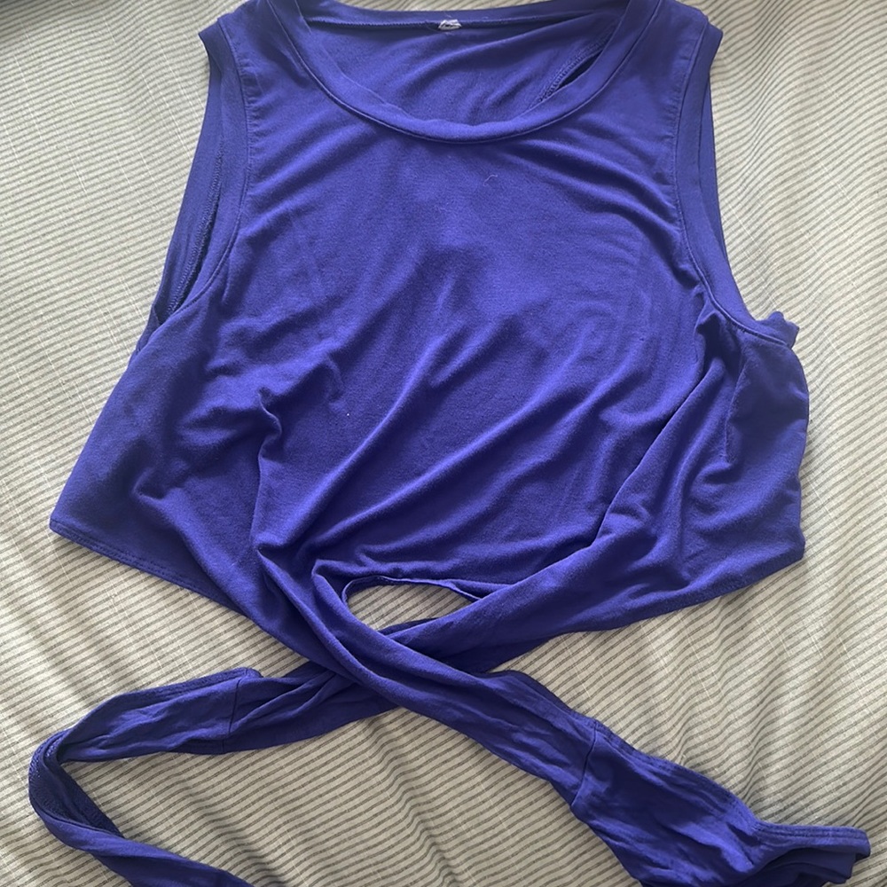 open back fabletics tie top